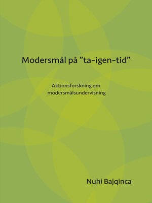 cover image of Modersmål på "ta-igen-tid"